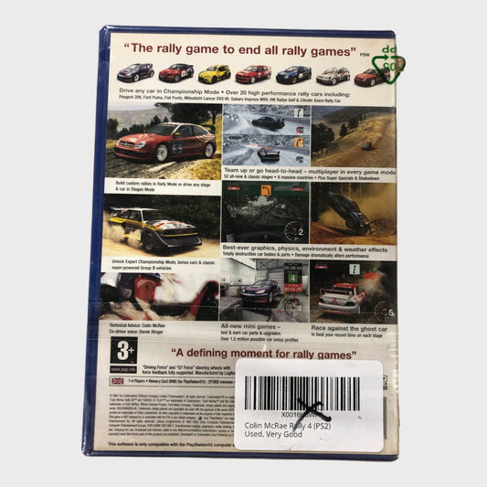 Colin Mcrae Rally 04 PlayStation2 Video Game (PS2) - Used
