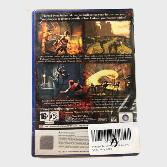 Prince of Persia Warrior Within PlayStation2 Video Game (PS2) - Used