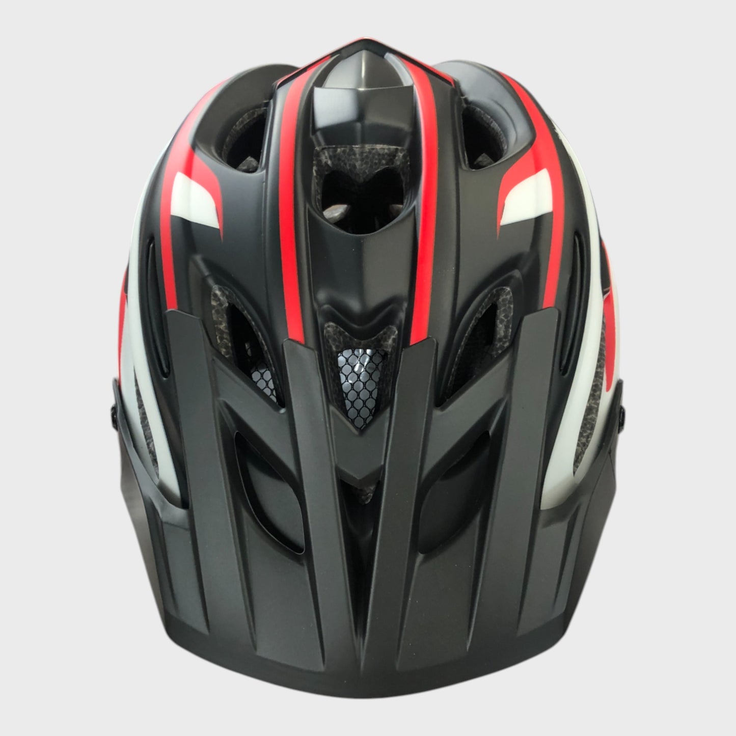Skull Cap Red & Black Bicycle Helmet - Large
