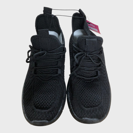 Women's Black Trainers Low Top Athletic Lightweight
