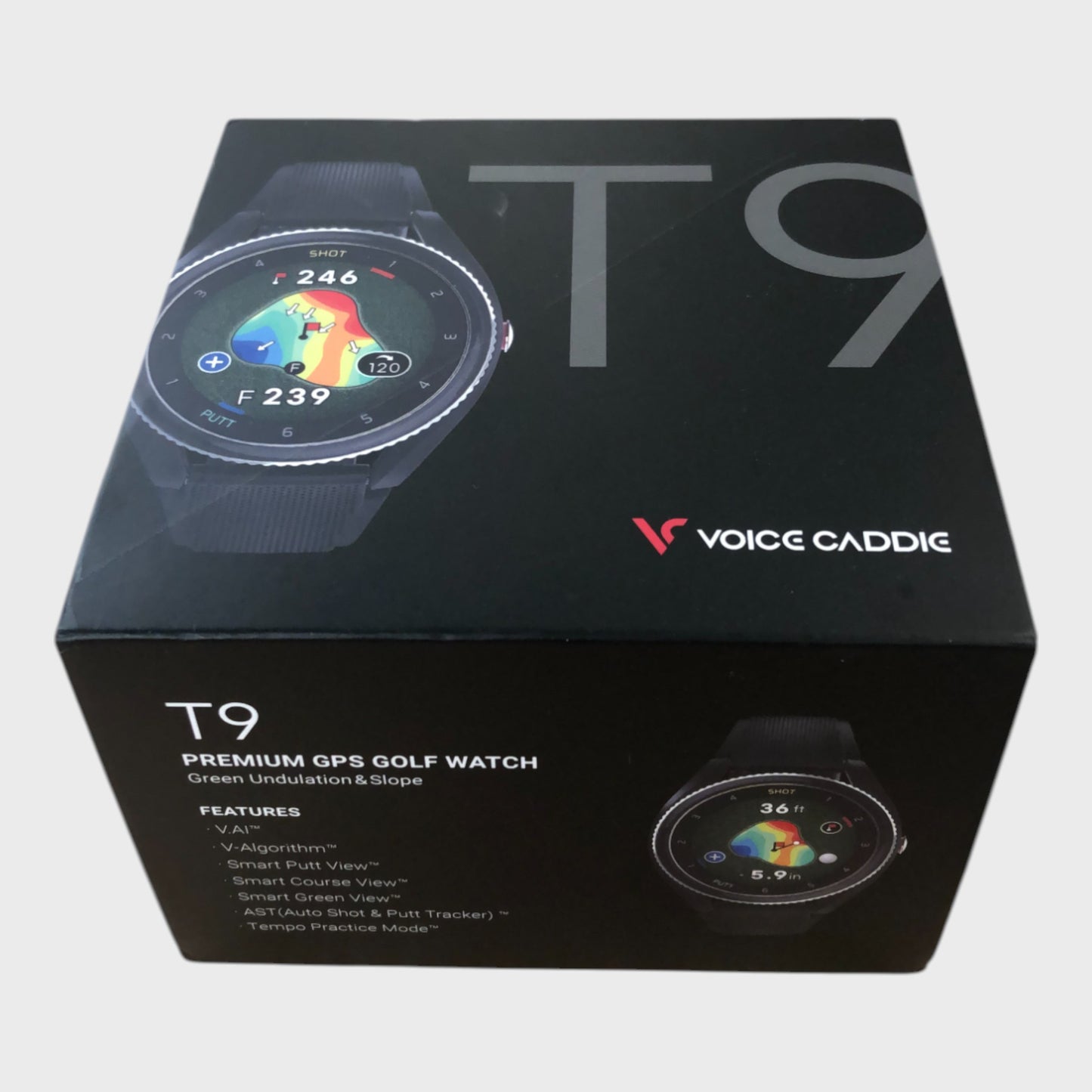 Voice Caddie T9 Golf GPS Watch - Black