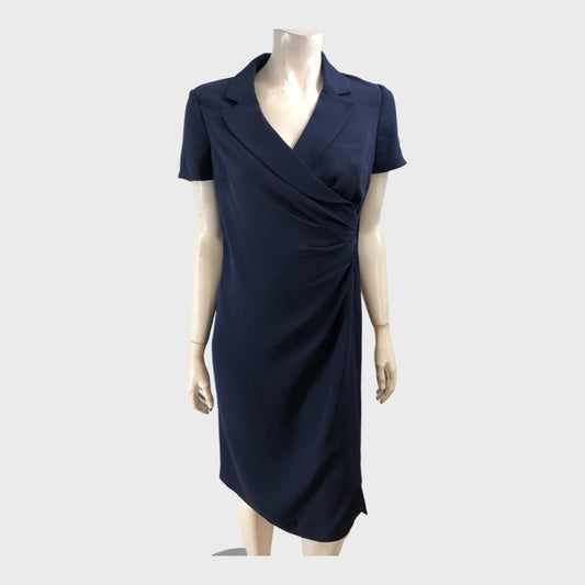 Midnight Navy Wrap Dress