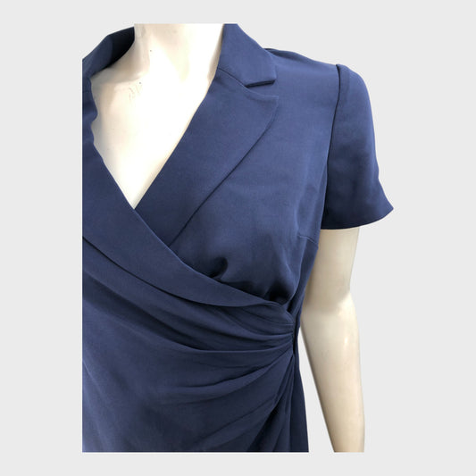 Midnight Navy Wrap Dress