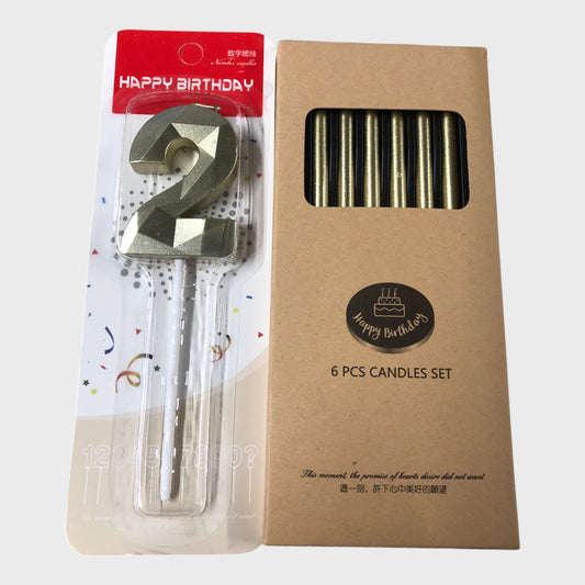 Birthday Candles - 6 Piece Set