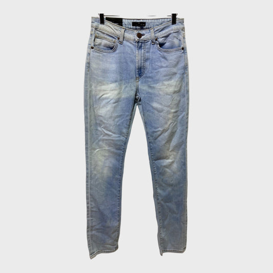 Men's Branded Slim Fit Light Wash Jeans