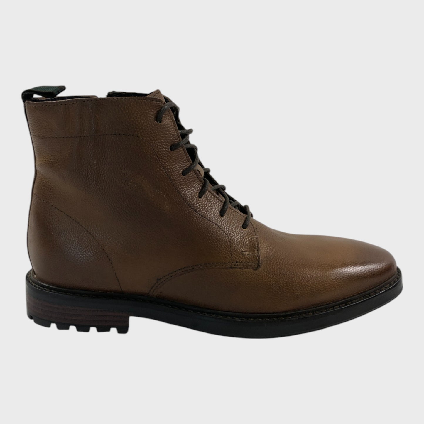 Branded Chestnut Brown Lace Up Boot - 7 UK