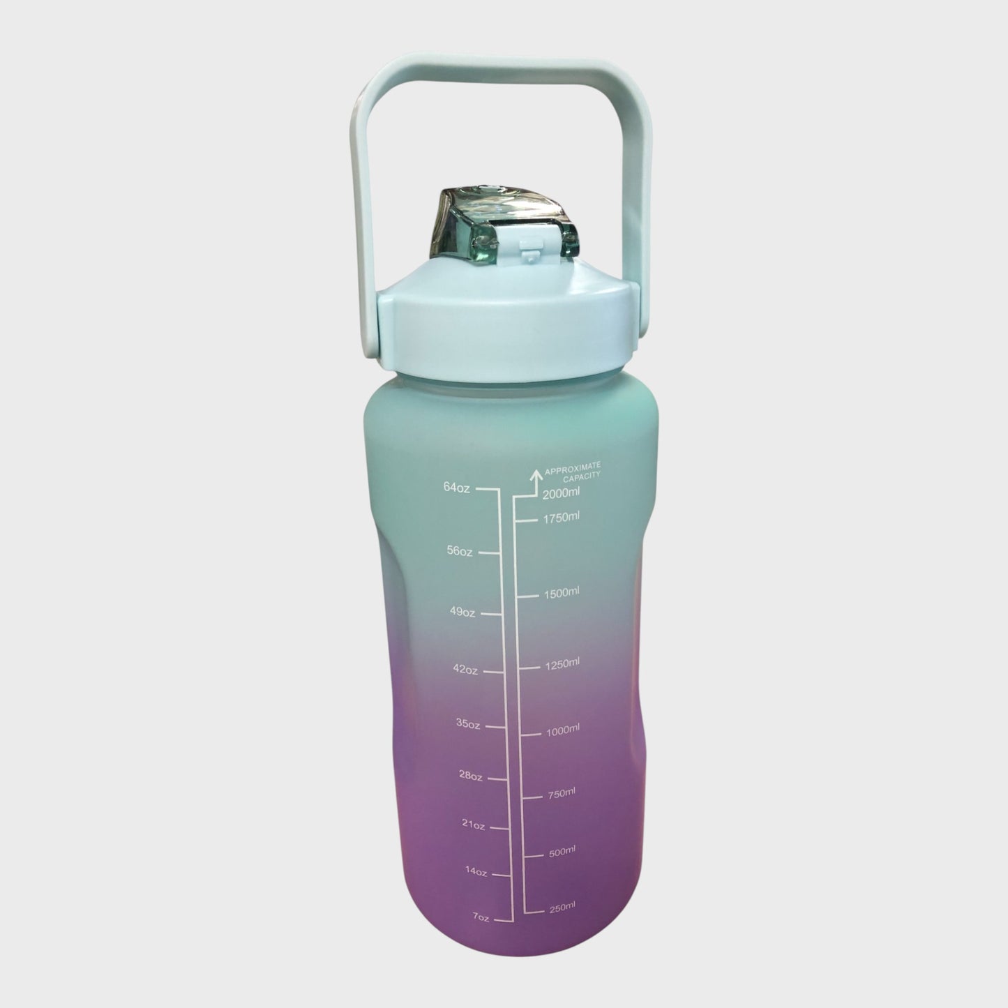Assorted Gradient Coloured 2 Litre Water Bottle With Carry Handle