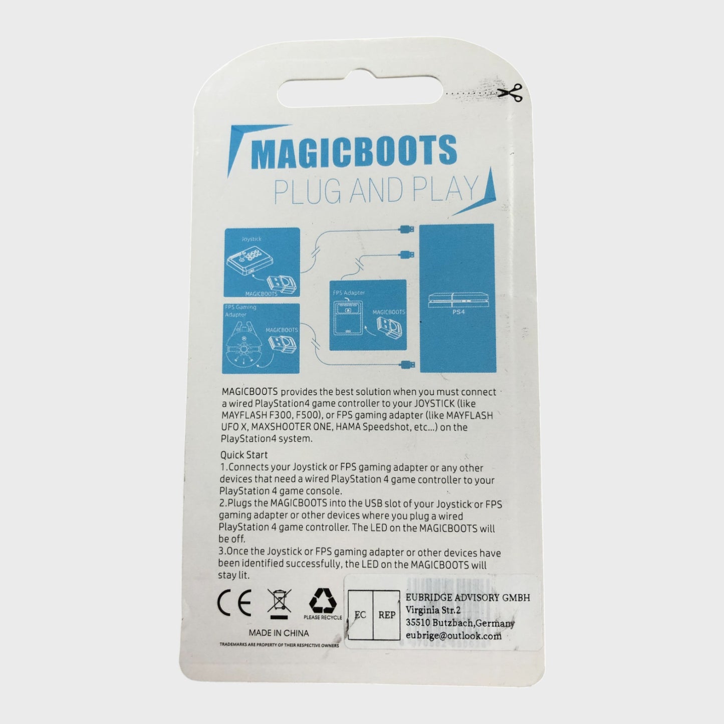 Mayflash Magicboots Plug & Play PS4 Joystick Converter