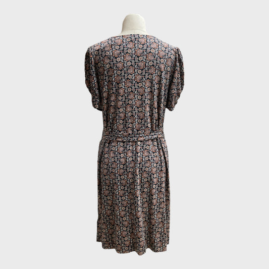Branded Paisley Jersey Mini Dress