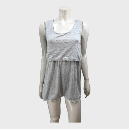 Jojo Maman Bebe Grey Maternity Vest  - Size 12