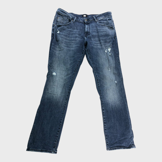 883 Police Blue Slim Fit Jeans - Waist 38"