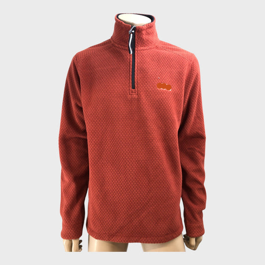 Branded Hexagon Quarter Zip Fleece - Size Medium