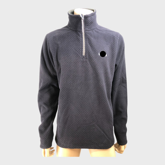 Branded Hexagon Quarter Zip Fleece - Size Medium