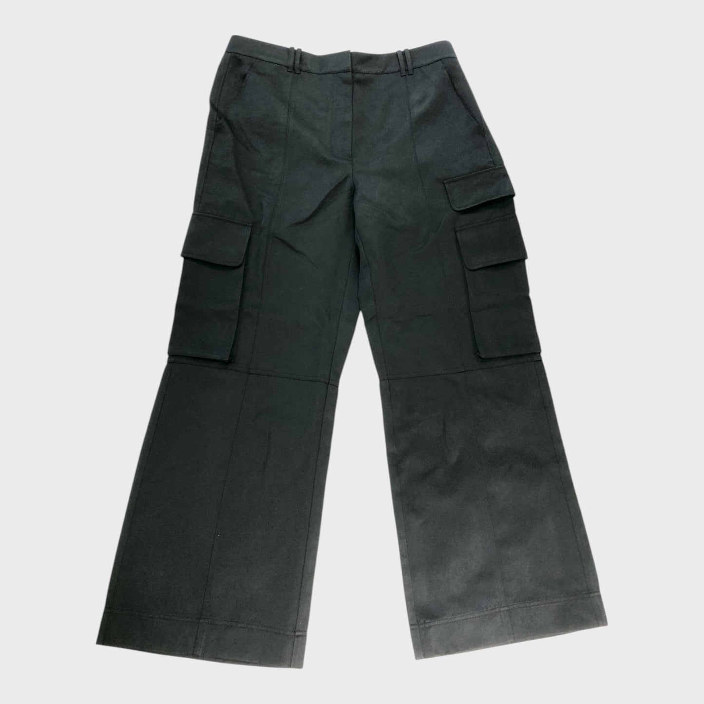 Branded Satin Cargo Trousers - Size 16