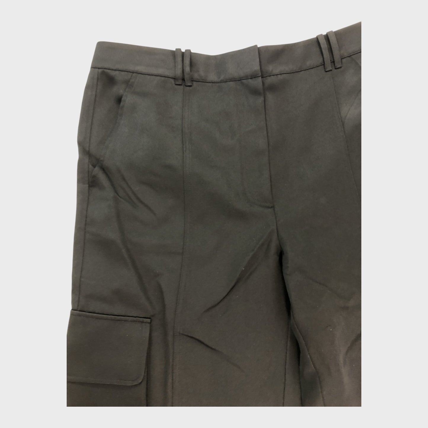 Branded Satin Cargo Trousers - Size 16