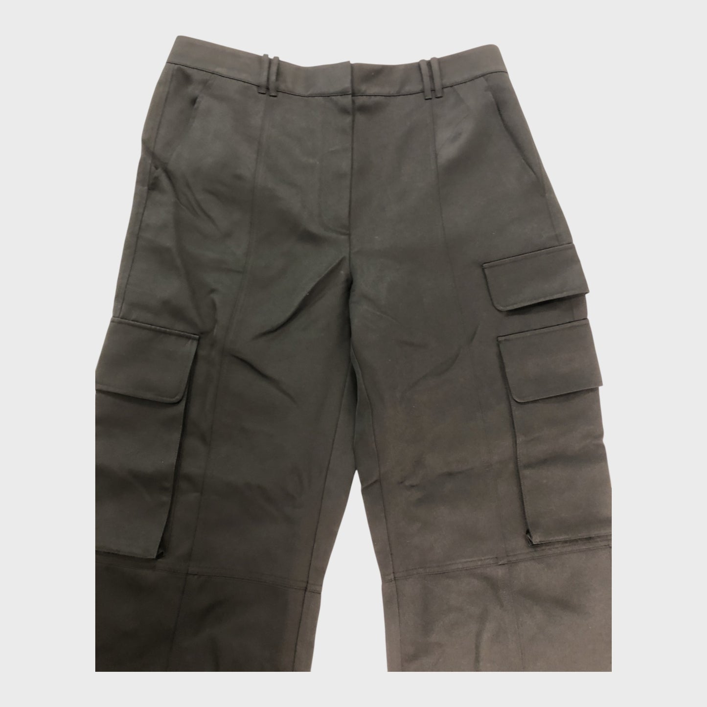 Branded Satin Cargo Trousers - Size 16