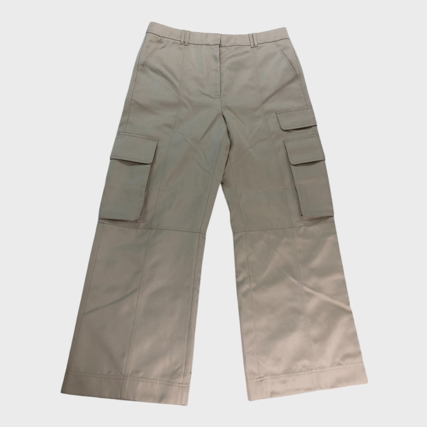 Branded Satin Cargo Trousers - Size 16