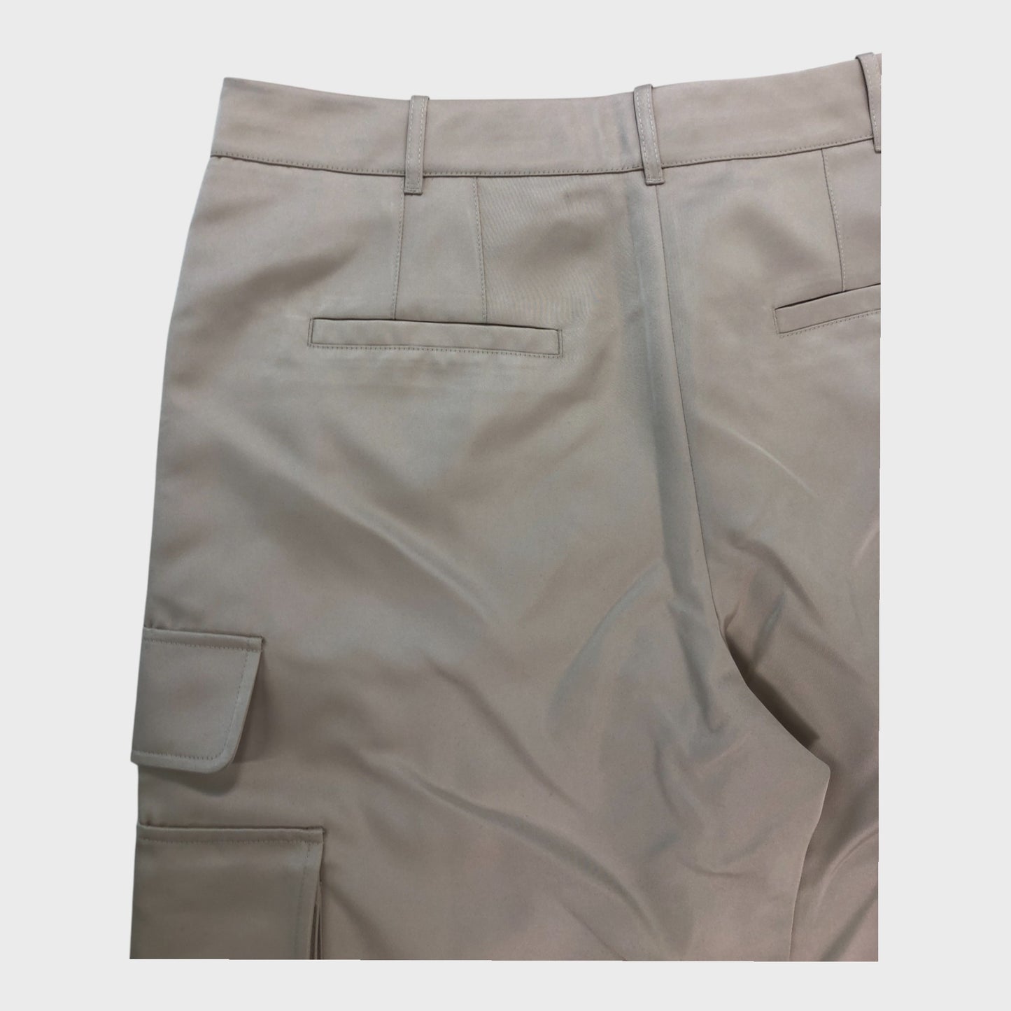 Branded Satin Cargo Trousers - Size 16