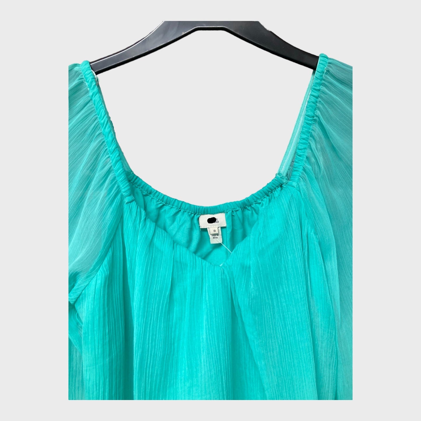 Turquoise Chiffon Blouse