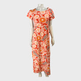 Branded Printed Maxi Dress - Size 10