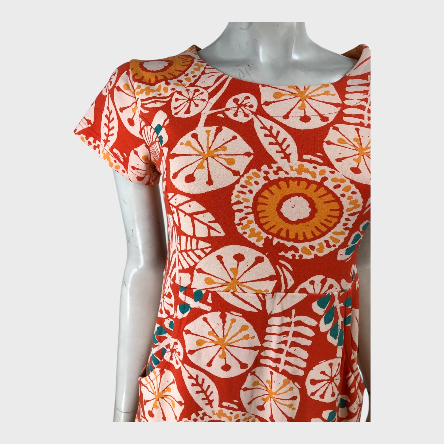 Branded Printed Maxi Dress - Size 10