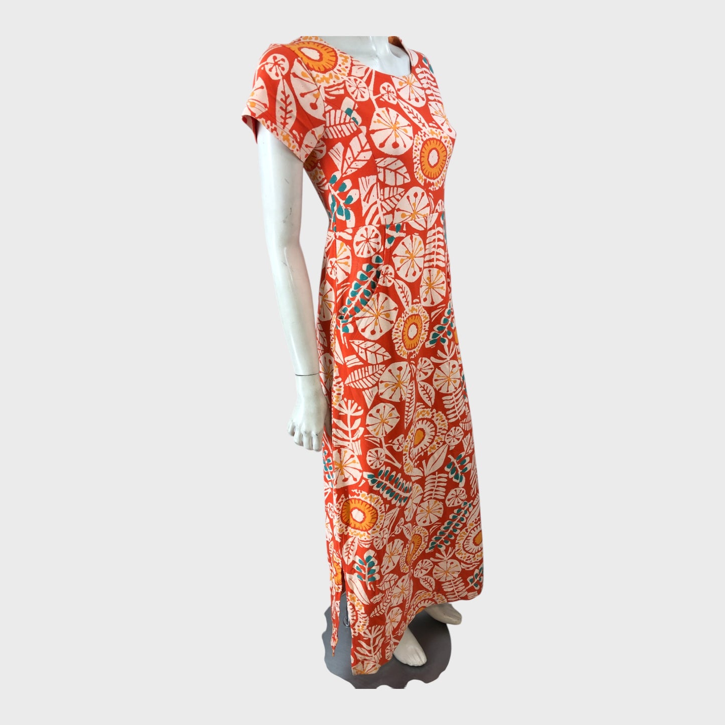 Branded Printed Maxi Dress - Size 10
