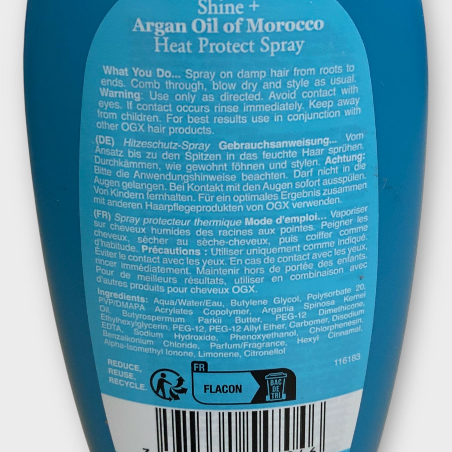 OGX Argan Oil of Morocco Heat Protect Spray 177ml Shine Defence