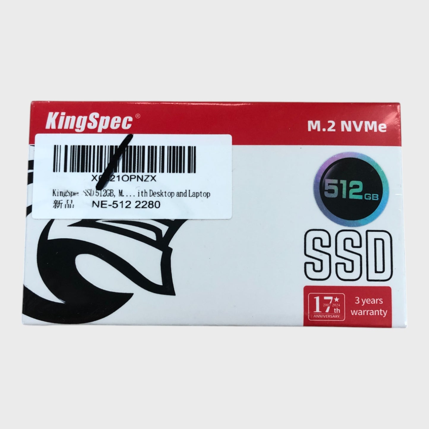 KINGSPEC M.2 NVMe SSD 512GB Fast Speed Low Power