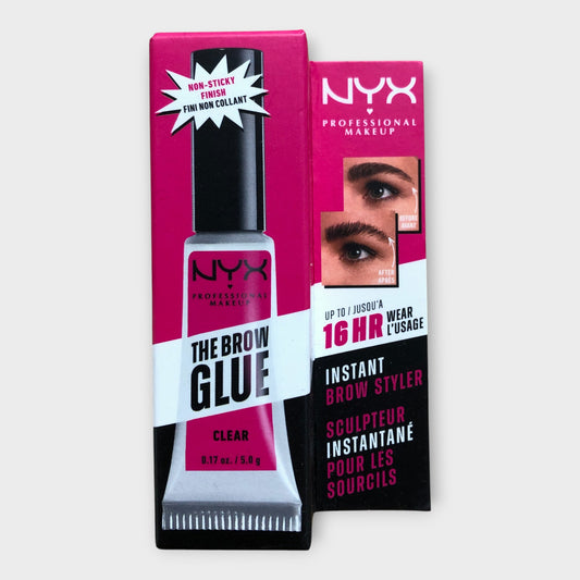 NYX Professional Makeup The Brow Glue Clear Instant Brow Styler 5g