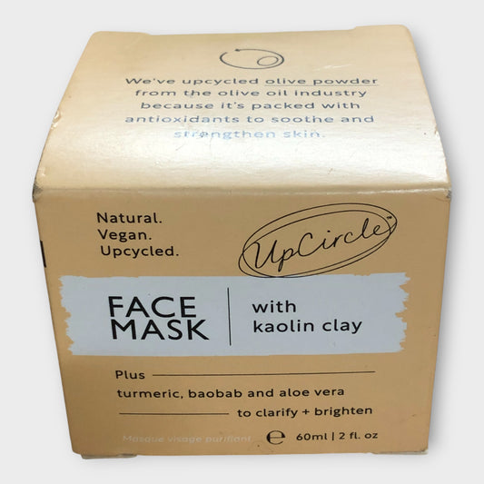 UPCIRCLE Face Mask With Kaolin Clay 60ml Vegan Natural Clarifying Brighten