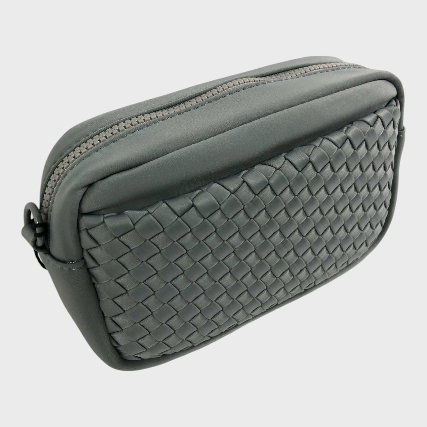 Sol and Selene Grey Woven Crossbody Bag