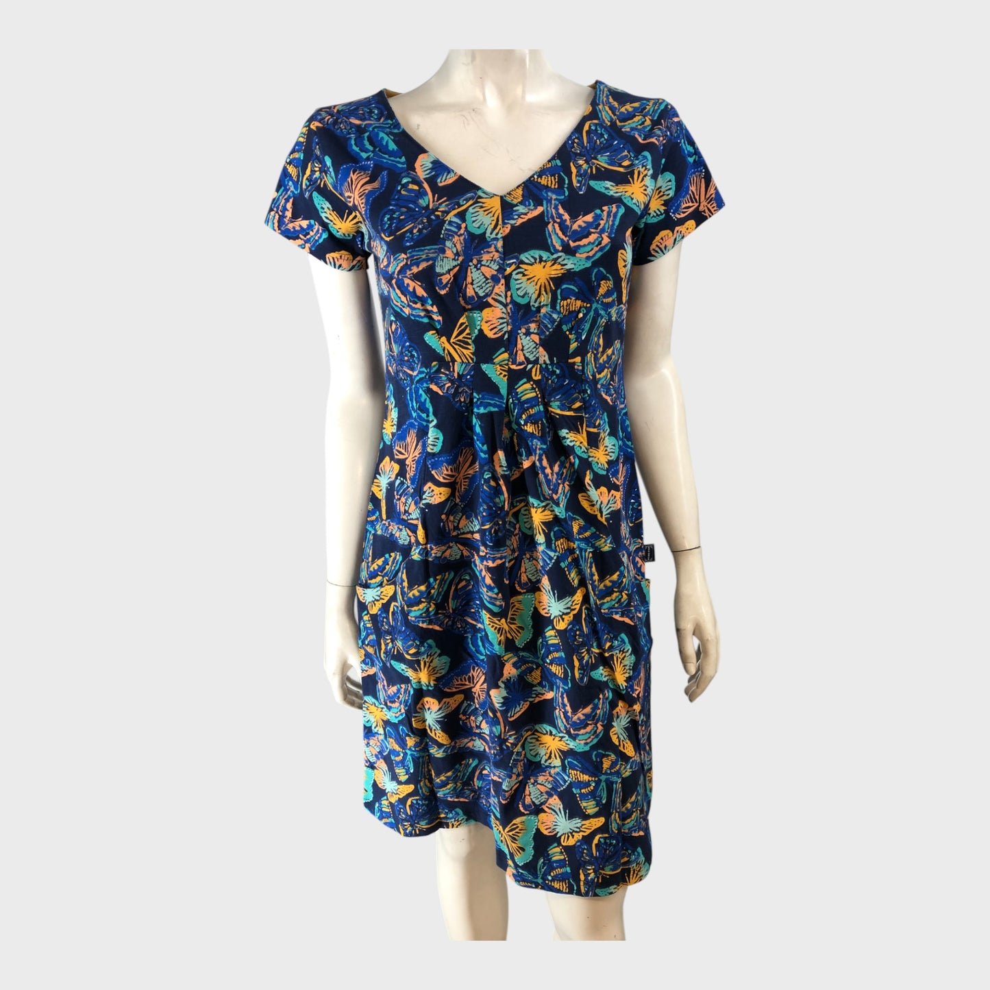Branded Dark Blue Printed Jersey Tunic