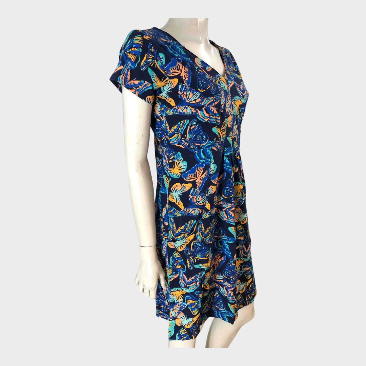 Branded Dark Blue Printed Jersey Tunic
