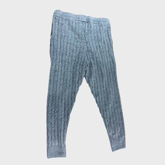 Branded Cable Knit Joggers Women's Trousers Elastic Waist Casual Comfy
