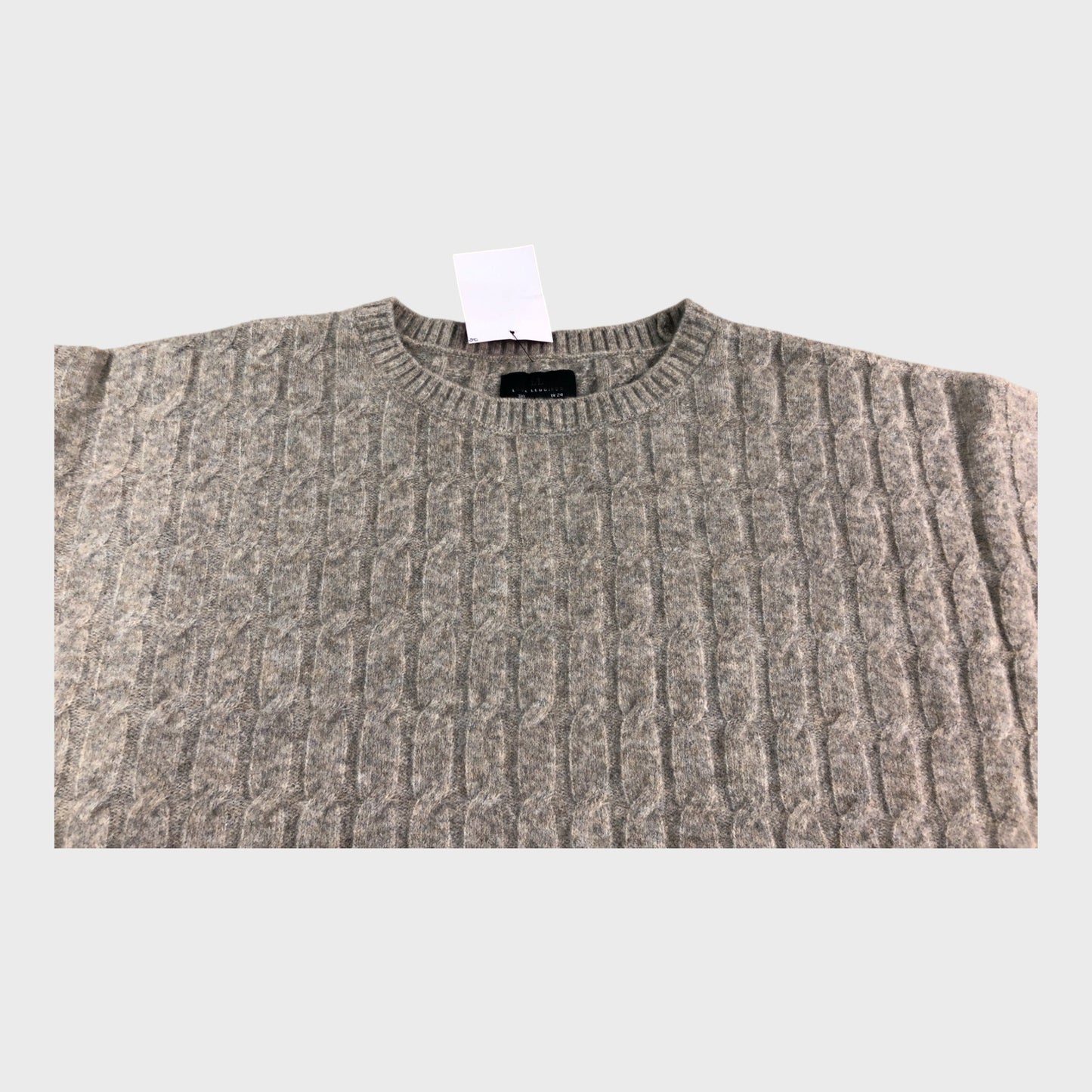 Branded Women's Knit Jumper Crew Neck Long Sleeve Casual