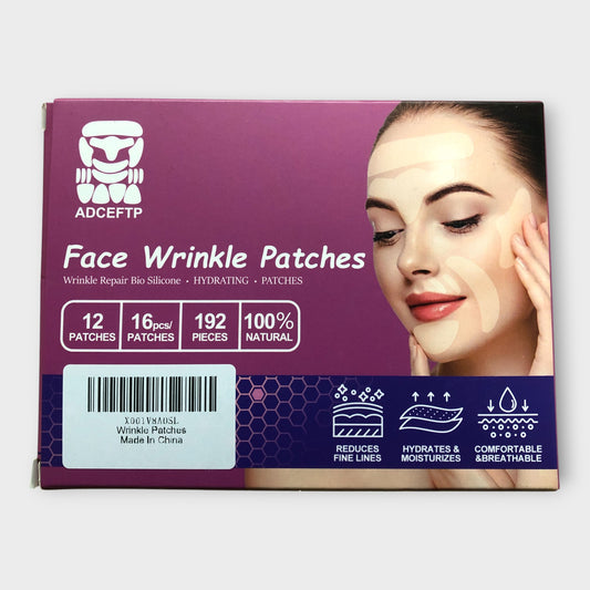 ADCEFTP Face Wrinkle Patches Hydrating 192 Pieces 100% Natural