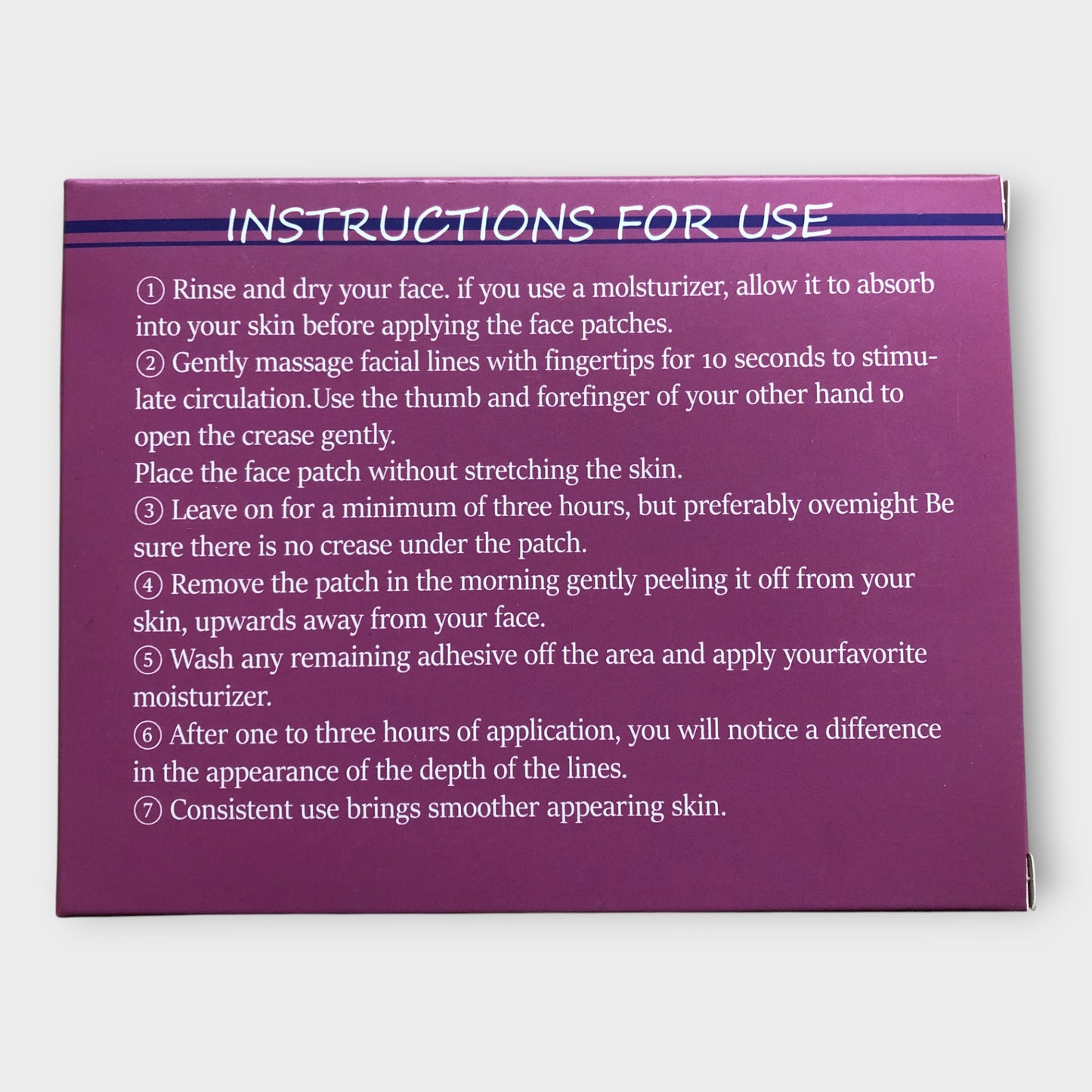 ADCEFTP Face Wrinkle Patches Hydrating 192 Pieces 100% Natural