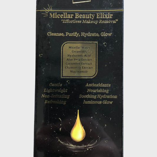 MICELLAR BEAUTY ELIXIR Makeup Removal Cleanse Hydrate Glow New 300ml
