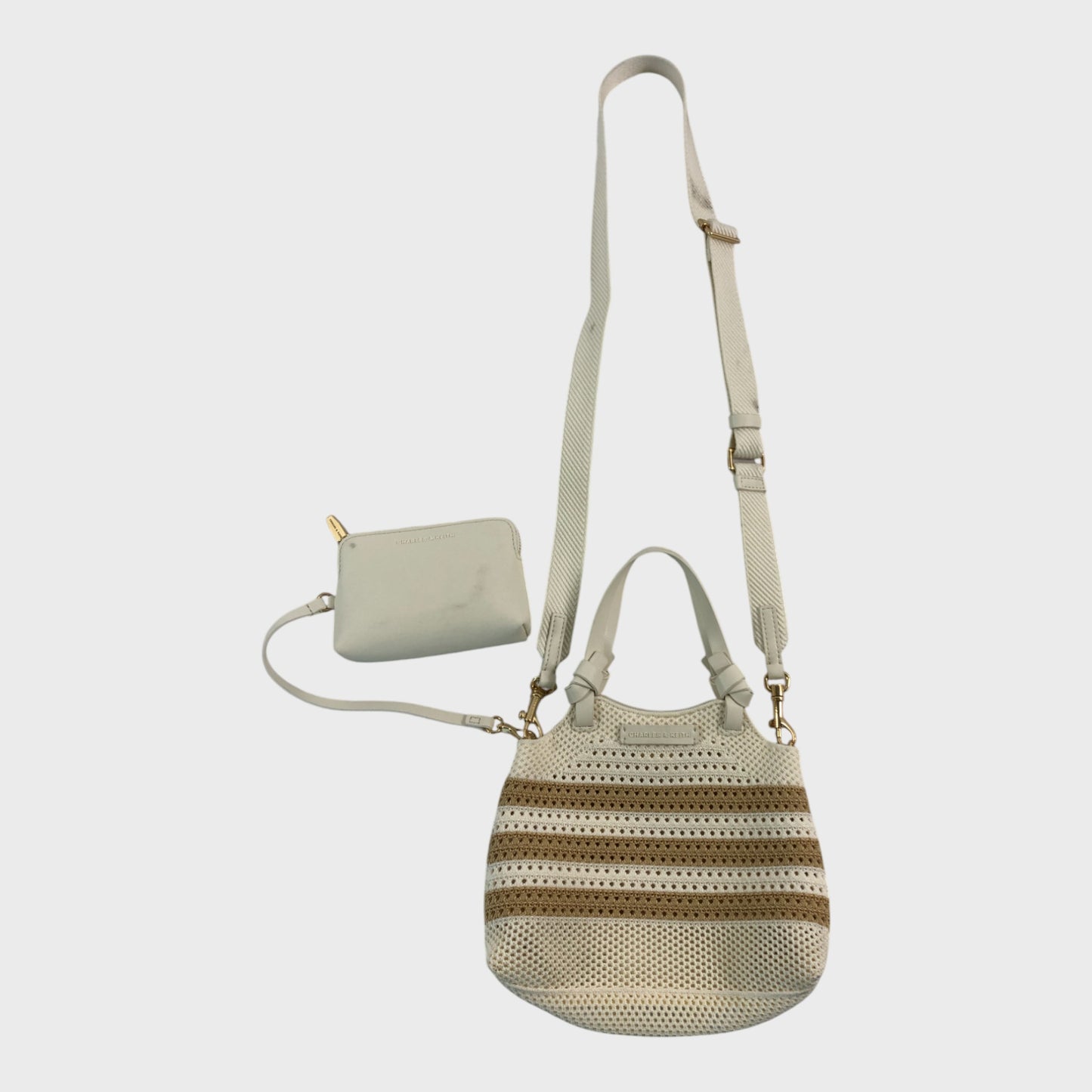 Charles & Keith Striped Tote Bag