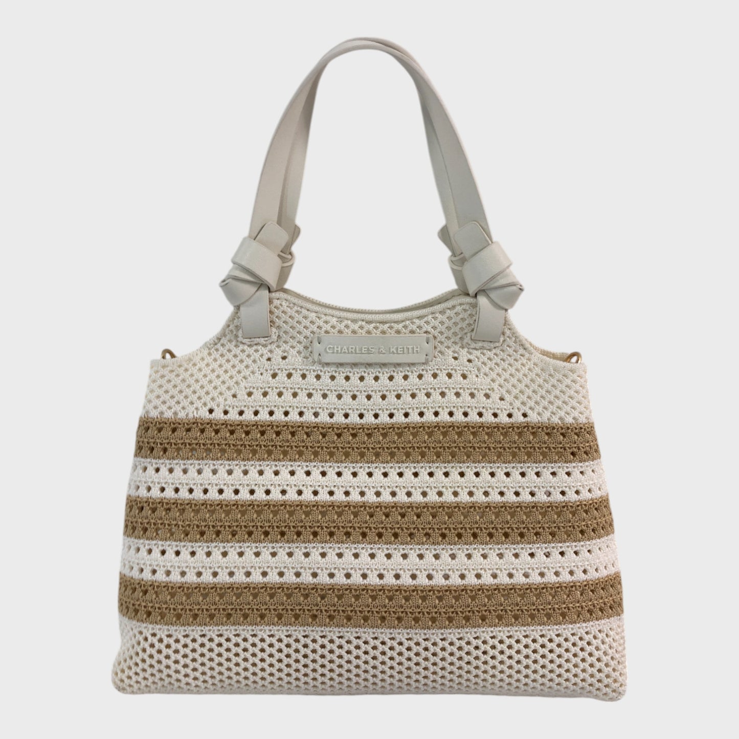 Charles & Keith Striped Tote Bag