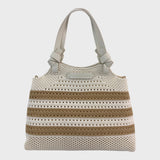 Charles & Keith Striped Tote Bag