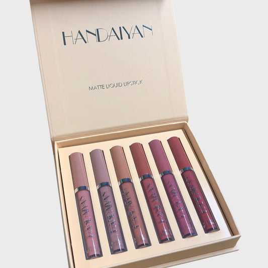 HANDAIYAN Matte Liquid Lipstick Set of 6 Long Lasting Waterproof Makeup
