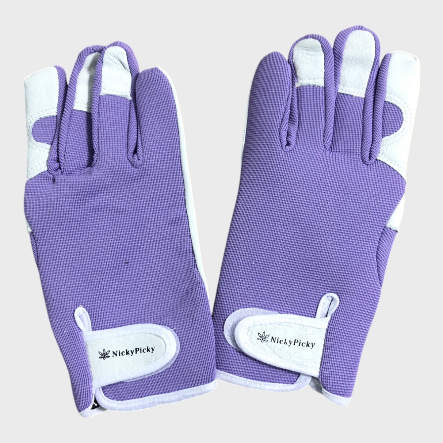 NICKY PICKY Gardening Gloves Purple and White Hand Protection