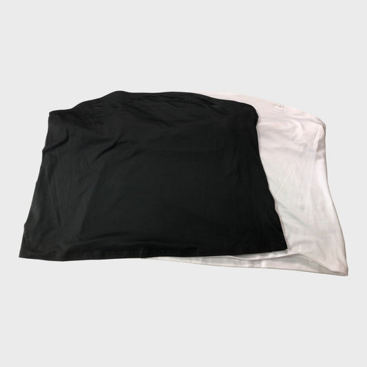 Black and White Boob Tube Top - Two Pack