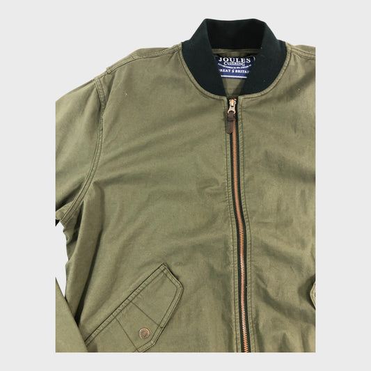 Joules Khaki Bomber Jacket - Size Medium