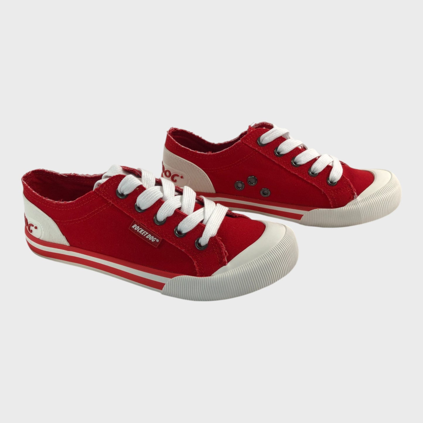 Rocket Dog Red Canvas Trainers - Size 3 UK