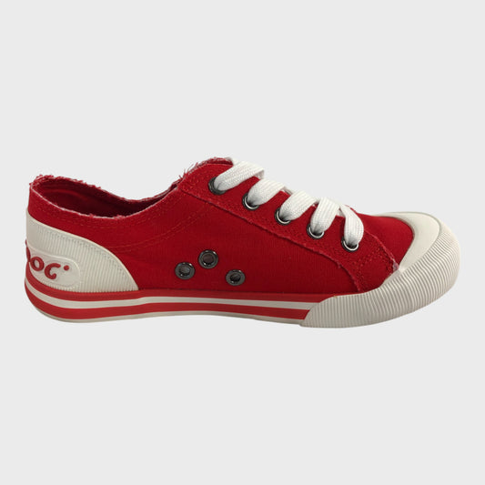 Rocket Dog Red Canvas Trainers - Size 3 UK