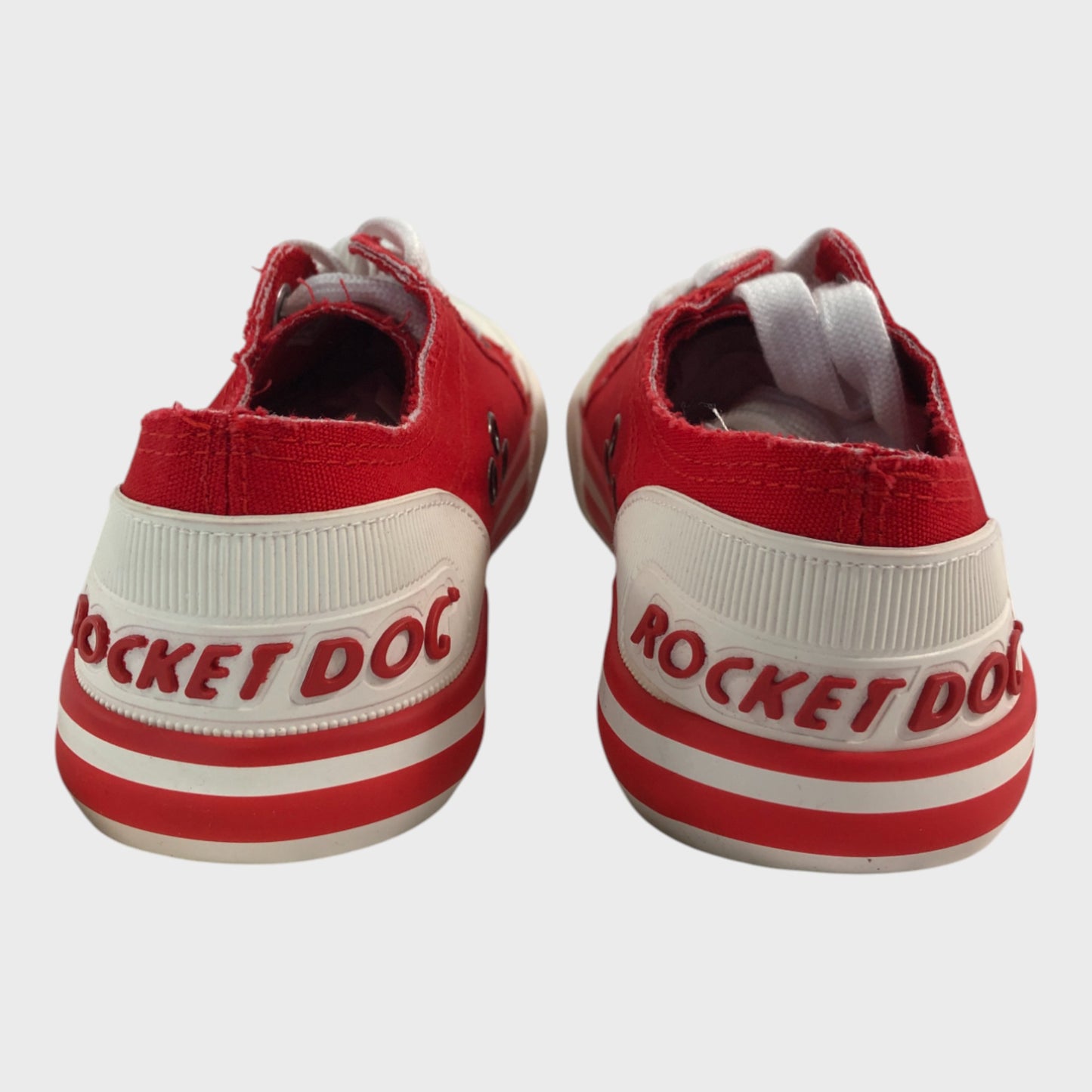 Rocket Dog Red Canvas Trainers - Size 3 UK