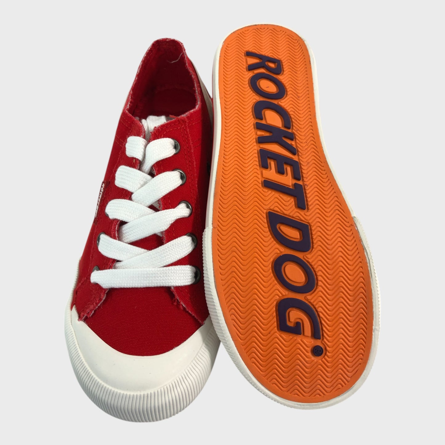 Rocket Dog Red Canvas Trainers - Size 3 UK