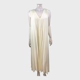 Reiss Lemon Pleated Cape Midi Dress - Size 6